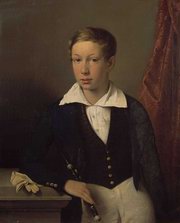 Franz Josef im Alter von 16 Jahren; Friedrich von Amerling; ï¿½l auf Leinwand; Leharvilla Bad Ischl